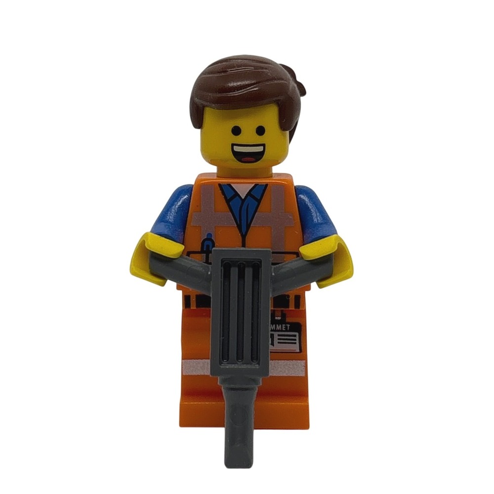 LEGO Minifigure Emmet tlm066 The LEGO Movie 30280 Wide Smile Jackhammer 2014